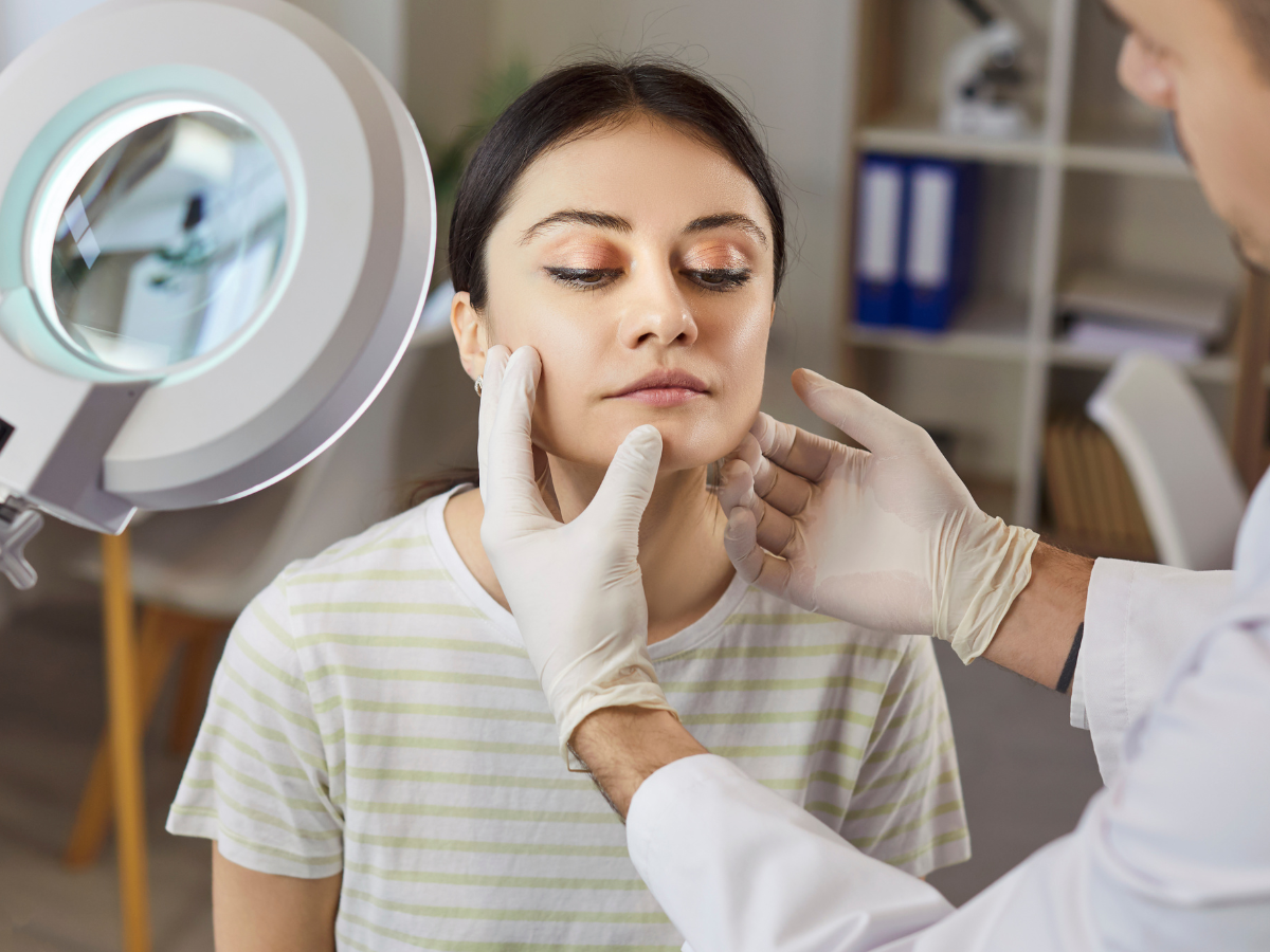 Aesthetic consultation with licensed provider reviewing treatment options